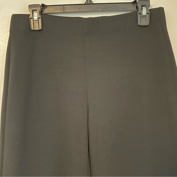 CHICO’S Black Dress Slacks! Pull on Black NICE Knit Pants with slight stretch! S - Picture 3 of 13